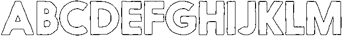 Nanami HM Outline Black otf (900) Font UPPERCASE