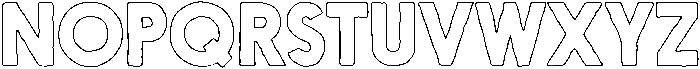 Nanami HM Outline Black otf (900) Font UPPERCASE