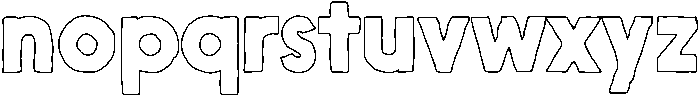 Nanami HM Outline Black otf (900) Font LOWERCASE