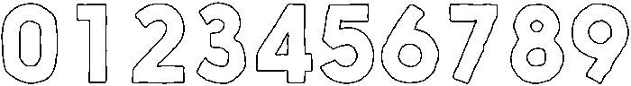 Nanami HM Outline Bold otf (700) Font OTHER CHARS