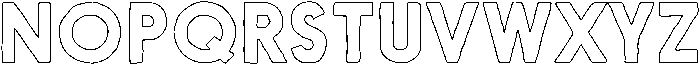 Nanami HM Outline Bold otf (700) Font UPPERCASE
