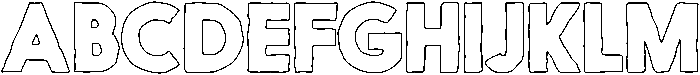 Nanami HM Outline Heavy otf (800) Font UPPERCASE