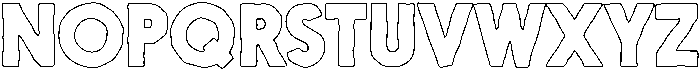 Nanami HM Outline Heavy otf (800) Font UPPERCASE