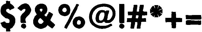 Nanami HM Solid Bold otf (700) Font OTHER CHARS