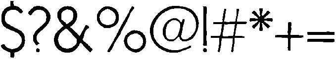 Nanami HM Solid ExtraLight otf (200) Font OTHER CHARS