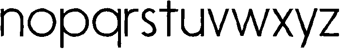 Nanami HM Solid ExtraLight otf (200) Font LOWERCASE