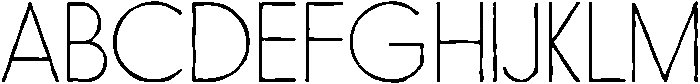 Nanami HM Thin otf (100) Font UPPERCASE