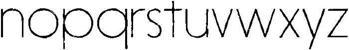 Nanami HM Thin otf (100) Font LOWERCASE