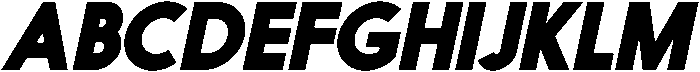 Nanami Heavy Oblique otf (800) Font UPPERCASE