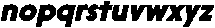 Nanami Heavy Oblique otf (800) Font LOWERCASE