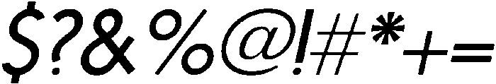 Nanami Light Oblique otf (300) Font OTHER CHARS