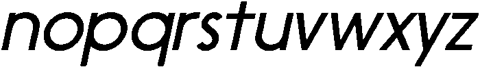 Nanami Light Oblique otf (300) Font LOWERCASE