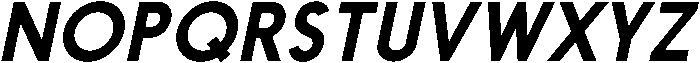 Nanami Medium Oblique otf (500) Font UPPERCASE