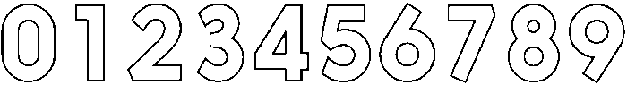 Nanami Outline Regular otf (400) Font OTHER CHARS