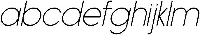 Nanami Rounded Thin Oblique otf (100) FONT
