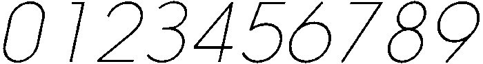 Nanami Thin Oblique otf (100) Font OTHER CHARS