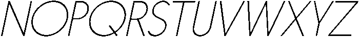 Nanami Thin Oblique otf (100) Font UPPERCASE