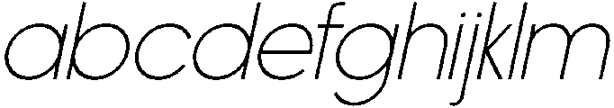 Nanami Thin Oblique otf (100) FONT