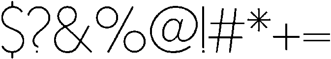 Nanami Thin otf (100) Font OTHER CHARS