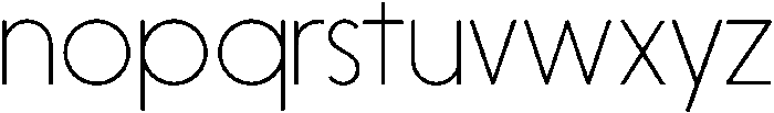 Nanami Thin otf (100) Font LOWERCASE