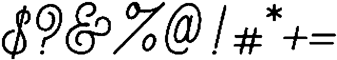 Nancy Monoline Script otf (400) Font OTHER CHARS