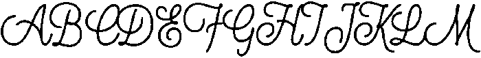 Nancy Monoline Script otf (400) Font UPPERCASE