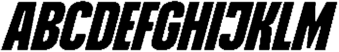 Nanika Slanted otf (400) Font UPPERCASE