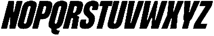 Nanika Slanted otf (400) Font UPPERCASE