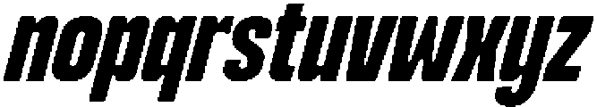 Nanika Slanted otf (400) Font LOWERCASE