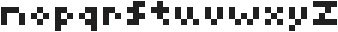 NanoFrame ttf (400) Font LOWERCASE