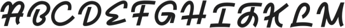 Nansi Regular otf (400) Font UPPERCASE