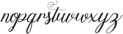 Naomi Script otf (400) Font LOWERCASE