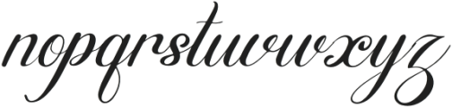 Naptira Anellian Italic otf (400) Font LOWERCASE