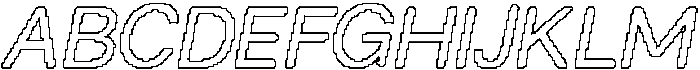 Napzer Rounded Pixel Outline otf (400) Font UPPERCASE