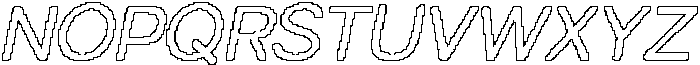 Napzer Rounded Pixel Outline otf (400) Font UPPERCASE