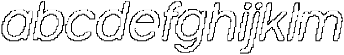 Napzer Rounded Pixel Outline otf (400) FONT