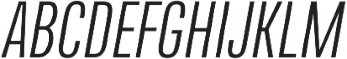 Naratif Condensed Light Italic otf (300) Font UPPERCASE