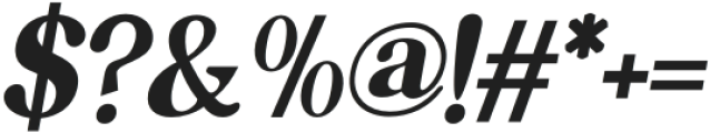 Narcost-Italic otf (400) Font OTHER CHARS
