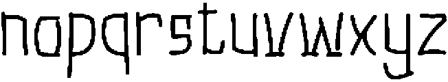 Narexo Regular otf (400) Font LOWERCASE