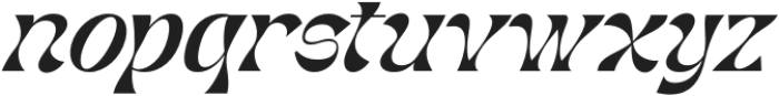 Narlesh Plasttic Italic otf (400) Font LOWERCASE
