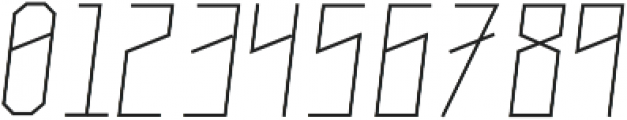 Narrow Italic otf (400) Font OTHER CHARS