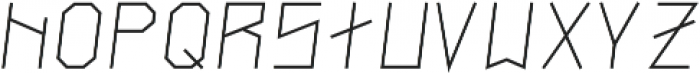 Narrow Italic otf (400) Font LOWERCASE