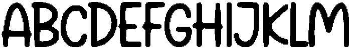 Narrow Tall Cartoon Regular otf (400) Font UPPERCASE