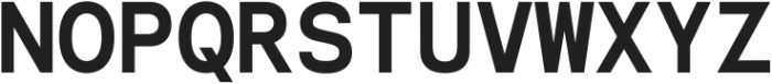 Naru Mono Extra Bold ttf (700) Font UPPERCASE