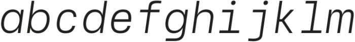Naru Mono Italic ttf (400) FONT