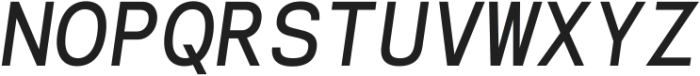 Naru Mono Semi Bold Italic ttf (600) Font UPPERCASE