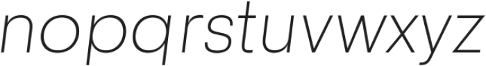 Naru Sans Thin Italic ttf (100) Font LOWERCASE