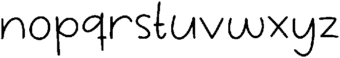 Narwhal Regular otf (400) Font LOWERCASE