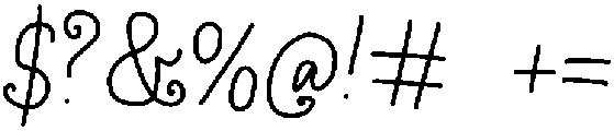Nascalia Regular otf (400) Font OTHER CHARS