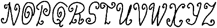 Nascalia Regular otf (400) Font UPPERCASE